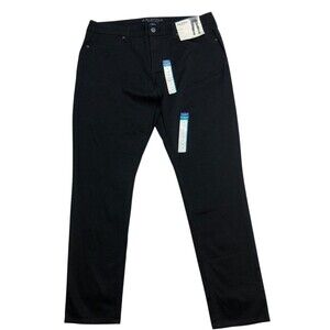 Arizona Jeans Women Pants 15 Black Slim Fit Stretch 34x29 Mid Rise Casual Work